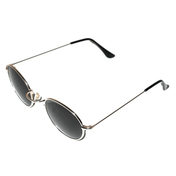 Runde solbriller med mørke glass og gullfargede innfatninger Gold b3e9 |  Gold | 50 | Fyndiq