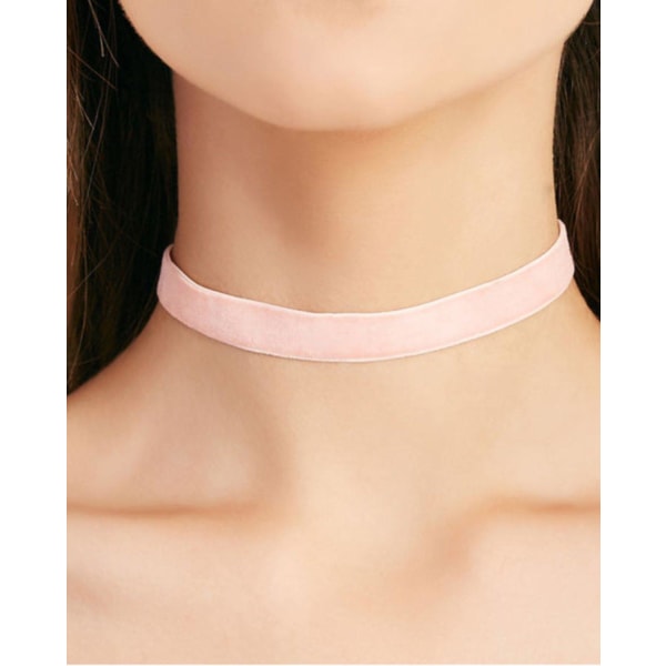 Choker Halskæde - flere farver White