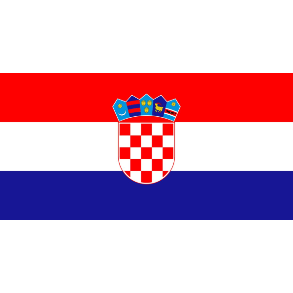 Flagg til Kroatia