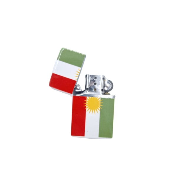 Kurdistans flagga bensintändare