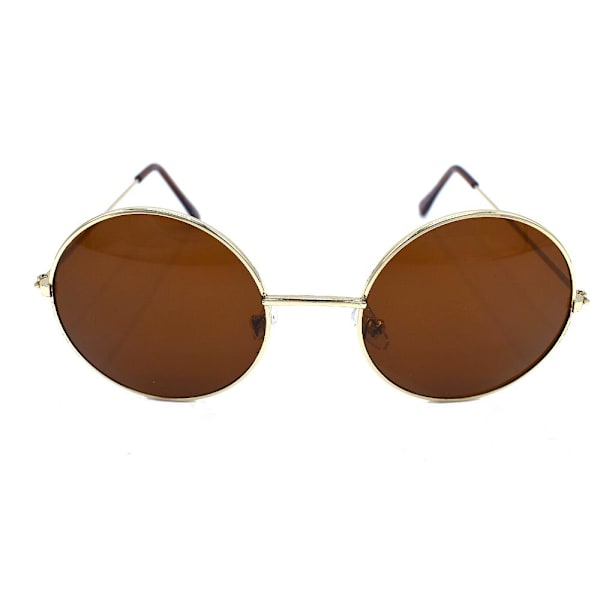 Infinity Round Solbriller - Gull/Brun Gold