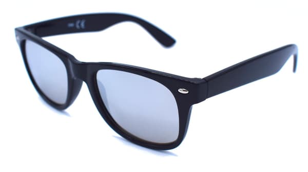 Retro solbriller med speilglass Black
