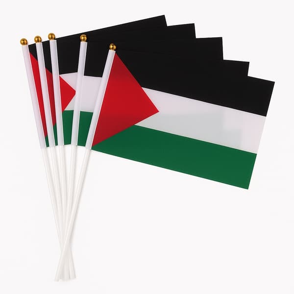 Palestiinan lippu käsilippu – 5 kpl