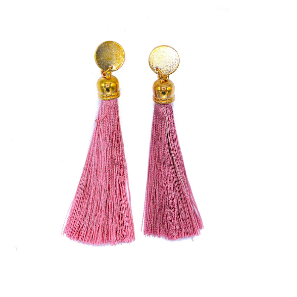 Tassel øreringe - Pink Gold