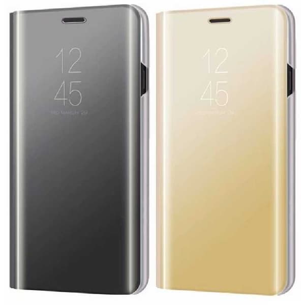 OnePlus 6 Smart Flip Case Clear View Seisova V2 Rocket Svart