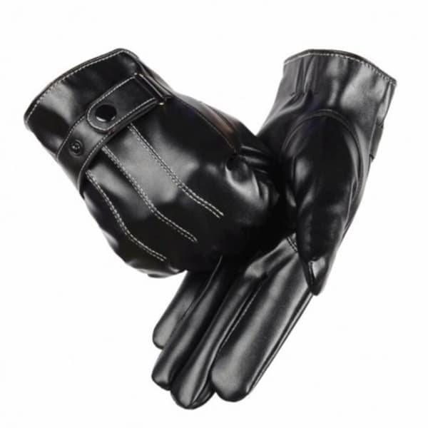 Premium Skinnhandskar Touch Äkta Läder - Unisex Vit
