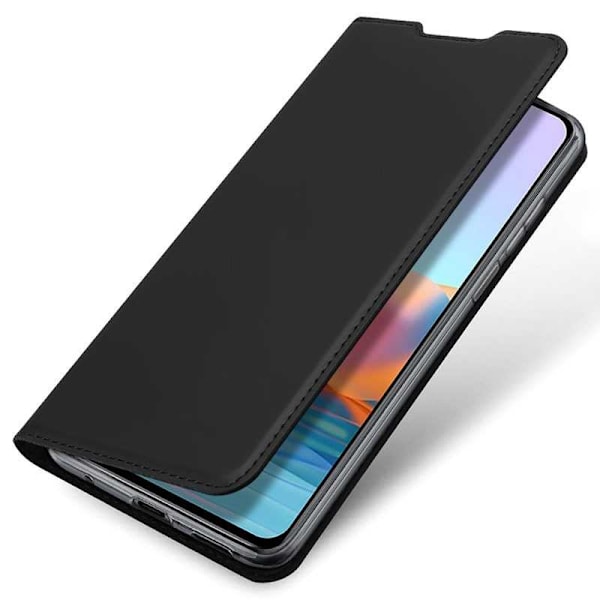Xiaomi Redmi Note 10 Pro Flip Case Smooth -korttipaikka Black