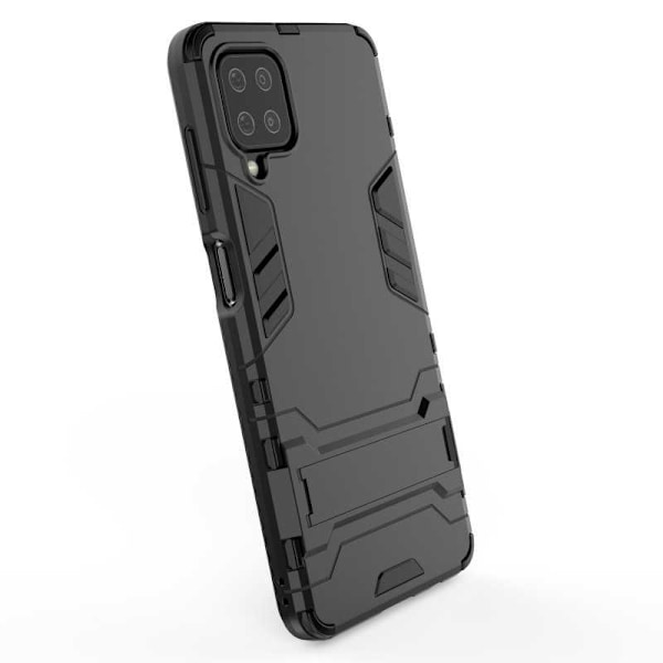 Samsung A12 Stöttåligt Skal med Kickstand ThinArmor Svart