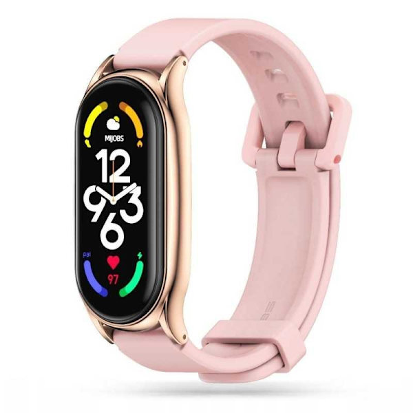 Xiaomi MI Smart Band 7 / 7 NFC Slitstark Silikon Armband Walkr Rosa