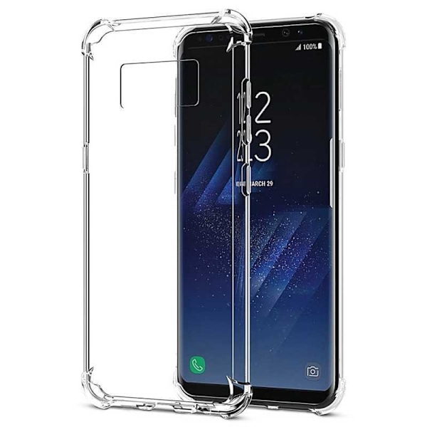 Samsung S8 Plus Stöttåligt Skal med Förstärkta Hörn Transparent