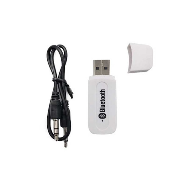 AUX Bluetooth Audio Reciever Stereo Adapter för Trådlös Musik Svart