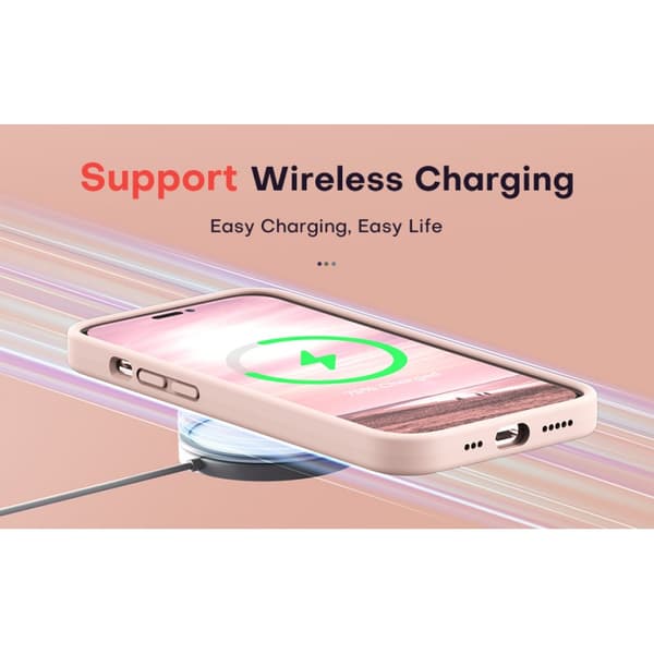 3in1 Gummibelagt Stilrent Skal iPhone 14 Pro Max - Rosa