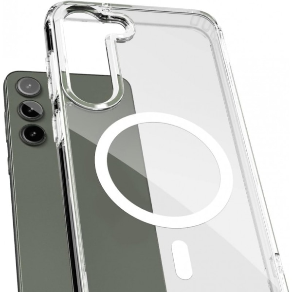 Samsung S23 Transparent Stötdämpande Skal MagSafe-Kompatibelt Transparent