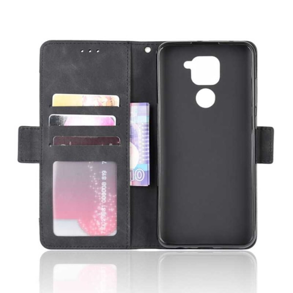 Xiaomi Redmi Note 9 Plånboksfodral PU-Läder 6-FACK Winston V3 Svart