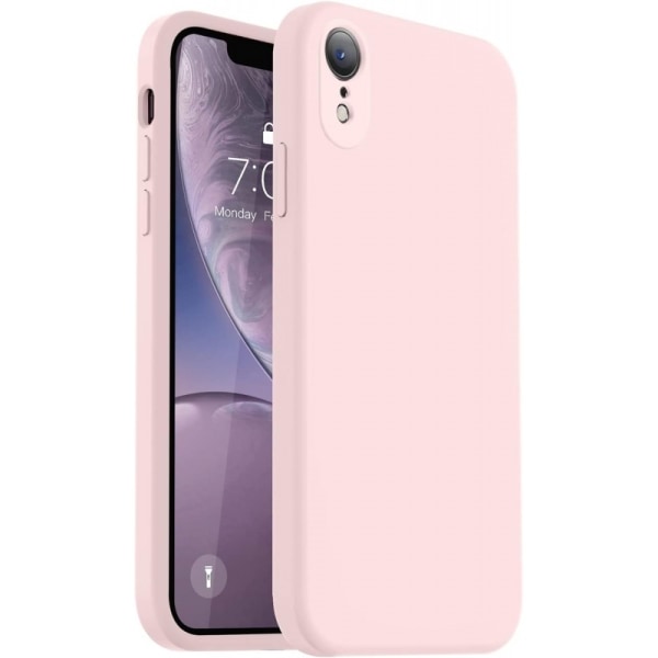 iPhone XR Gummieret mat Pink Shell Liquid - Pink