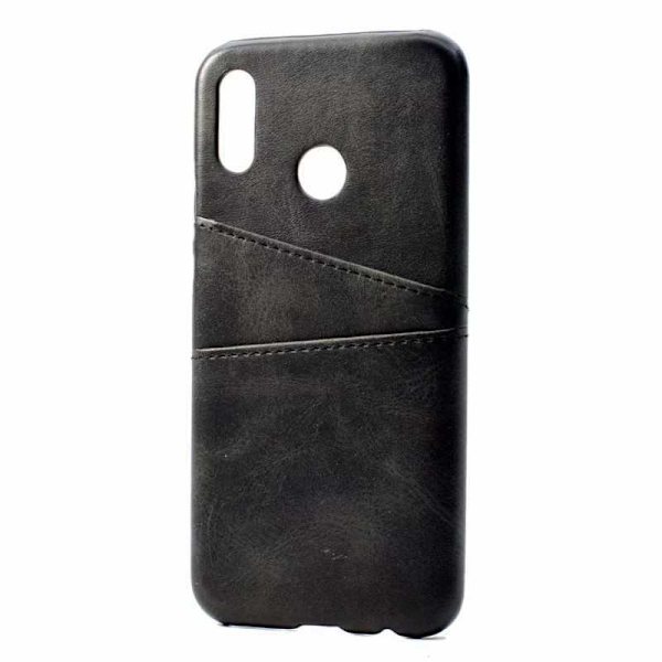Huawei P20 Lite stødabsorberende kortholder Retro V2 Svart