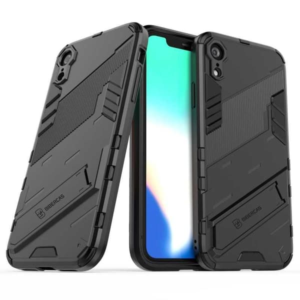 iPhone XR Stöttåligt Skal med Kickstand ThinArmor V2 Orange