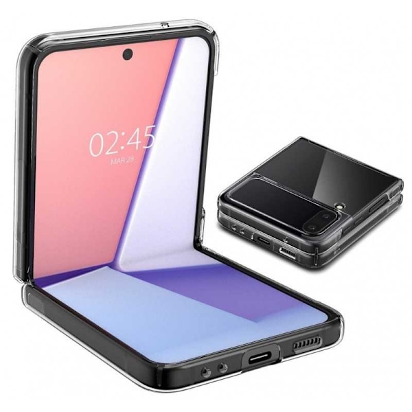 Samsung Z Flip 4 Stötdämpande Skal Simple Transparent