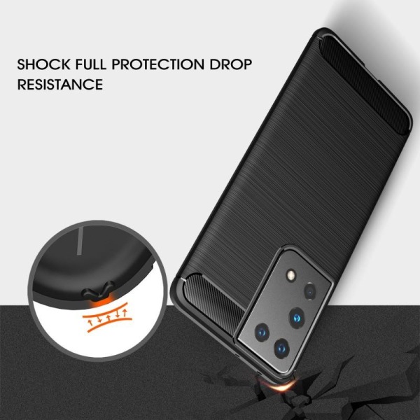 Samsung S21 Ultra Shockproof Shell SlimCarbon Black
