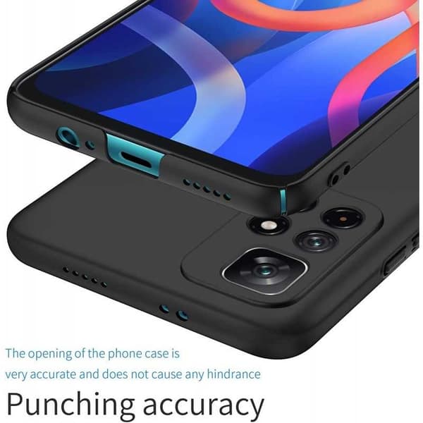 Xiaomi Redmi Note 11 / 11S Ultratunt Mattsvart Skal Basic V2 Svart