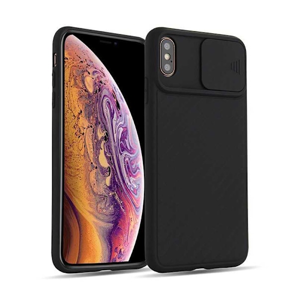 iPhone XS Max Stöttåligt Skal Inbyggd Kamerskydd CamShield Grön