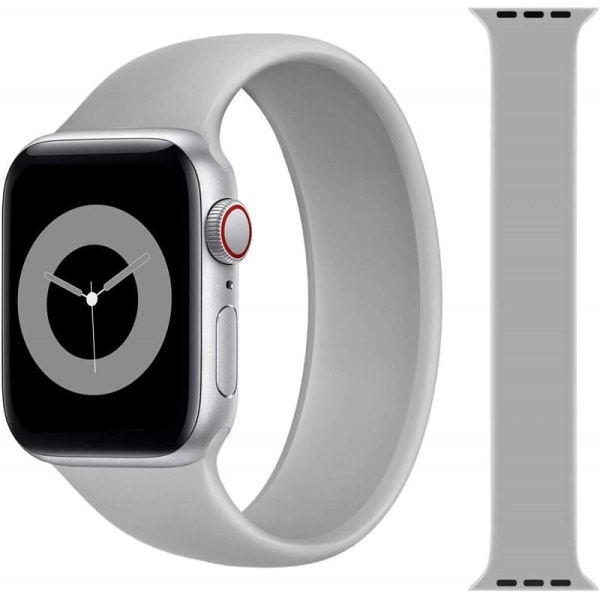 Elastisk Sportarmband Apple Watch 42/44/45/49mm - Grå Grey Medium