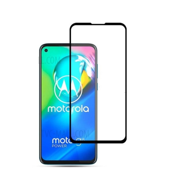 2-PACK Motorola G8 Power FullFrame karkaistu lasi 0,26 mm 2,5D 9 Transparent