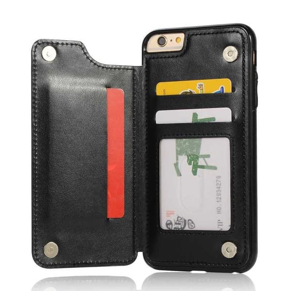 iPhone 6S Plus Iskunkestävä kotelo, 3-taskuinen Flippr V2 Black