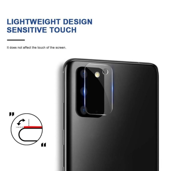2-PACK Samsung Galaxy S20 kamerabeskyttelse Lensbeskyttelse Transparent