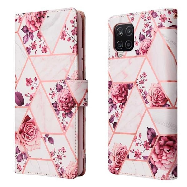 Samsung A12 5G Trendigt Plånboksfodral Sparkle 4-FACK Rosa