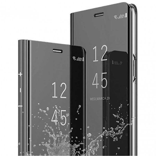 Huawei P30 Pro Smart Flip Case Clear View Standing V2 Rocket Svart