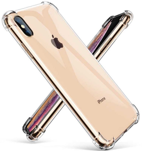 iPhone XS Max Stöttåligt Skal med Förstärkta Hörn Transparent