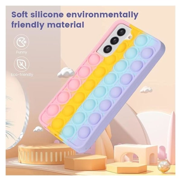 Samsung S21 Plus Suojakuori Fidget Toy Pop-It V2 Multicolor