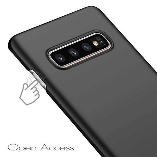 Samsung S10e Ultratunn Gummibelagd Mattsvart Skal Svart