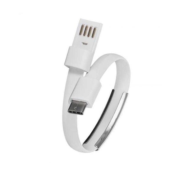 USB-C Adapter med kabel USB type C (m) / USB A (m) ver. 2,0 23 cm White