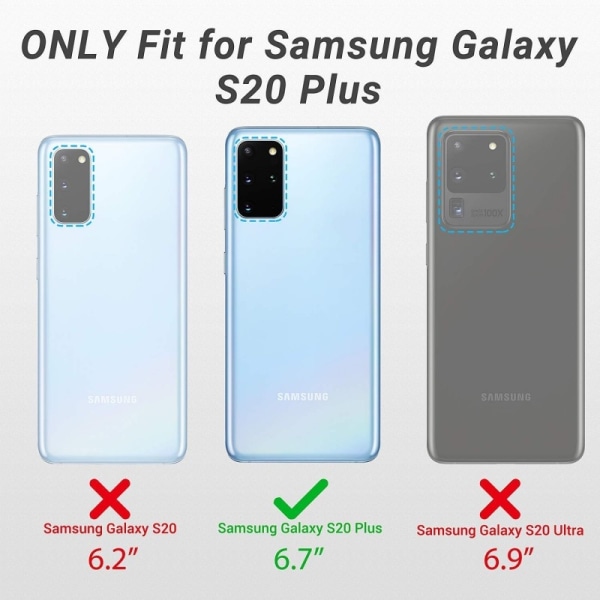 Samsung S20 Plus Stöttåligt Genomskinligt Skal Simple Transparent