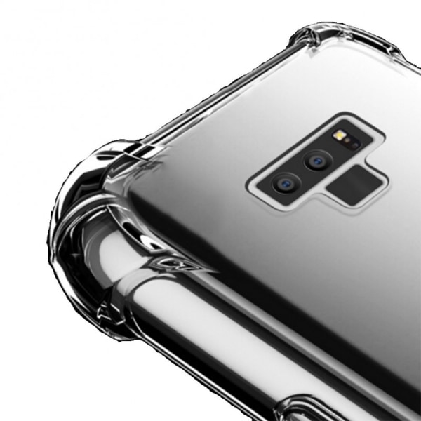 Samsung Note 9 Støtsikkert skall med forsterkede hjørner Transparent