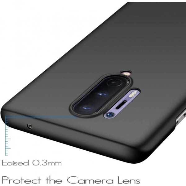OnePlus 8 Pro Ultra-ohut kumipinnoitettu mattamusta Cover Basic Black