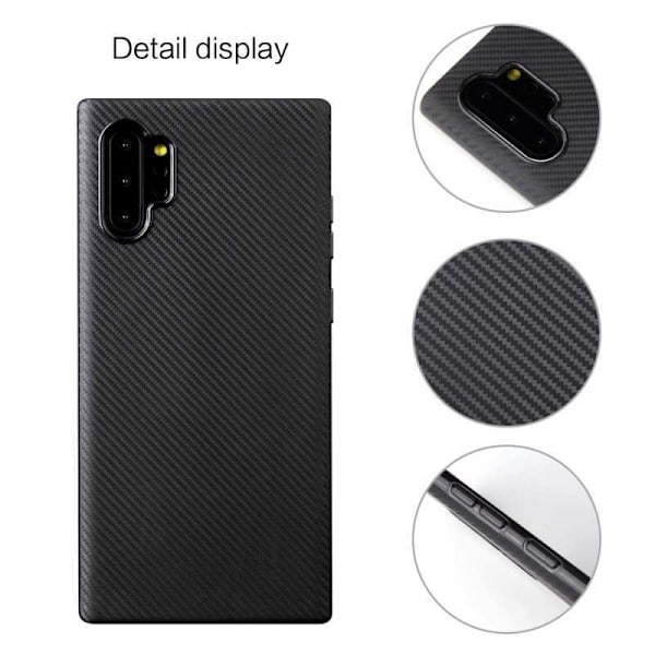 Samsung Note 10 Plus Stöttåligt Skal FullCarbon V2 Svart