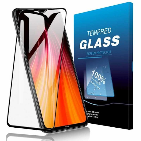 Xiaomi Redmi Note 8 Pro hærdet glas 0,26 mm 9H Fullframe Transparent