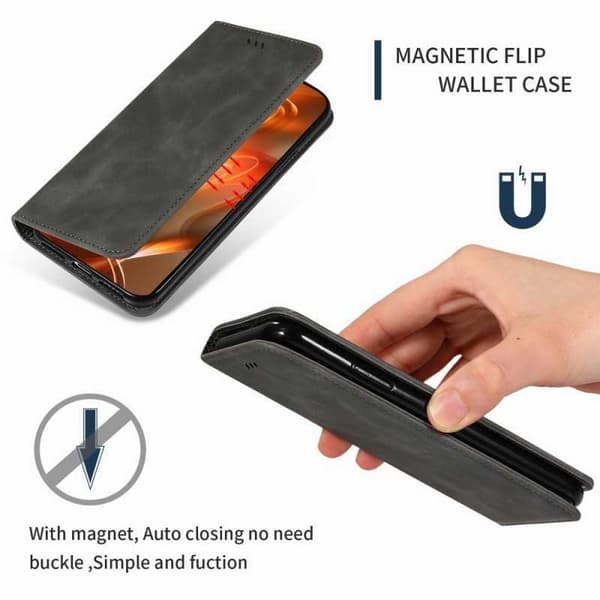 Samsung S8 Flipfodral Kortfack Mocka Svart