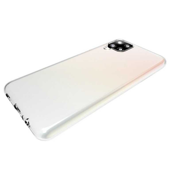 Samsung A12 stødabsorberende blødt etui Enkelt Transparent