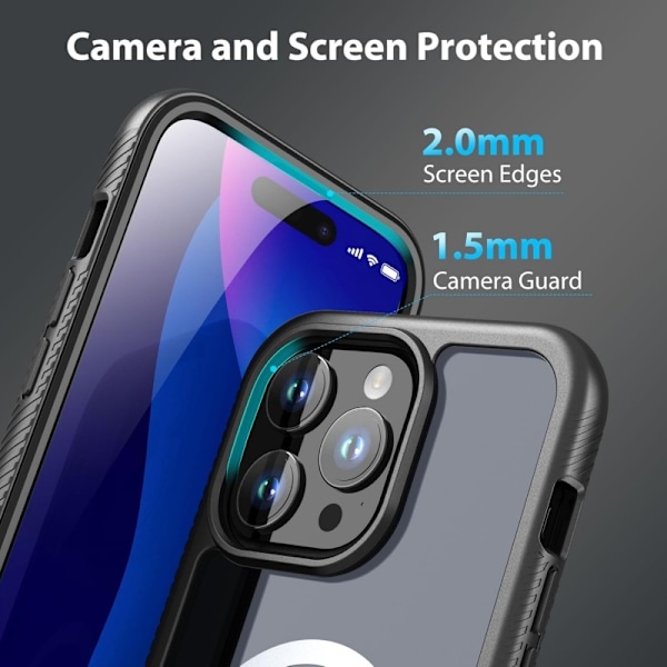 iPhone 13 Pro Heltäckande Magsafe Premium 3D Skal 3in1 ThreeSixty