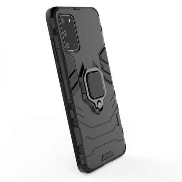 Samsung S20 Plus iskunkestävä kotelo ThinArmor sormustelineellä Black