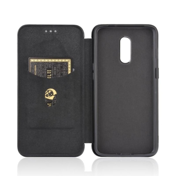 OnePlus 7 Flip Case -korttipaikka CarbonDreams Black