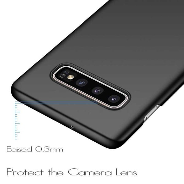 Samsung S10e Ultratunn Gummibelagd Mattsvart Skal Svart