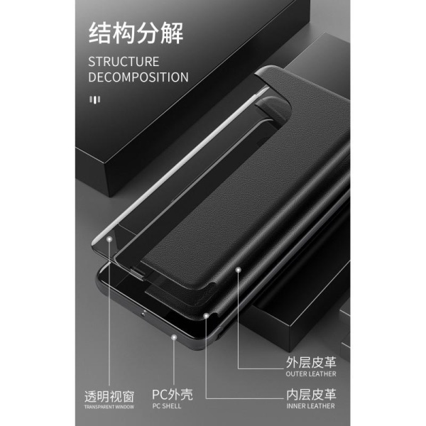 Huawei P20 Case Tech-Protect Smart View - musta Black