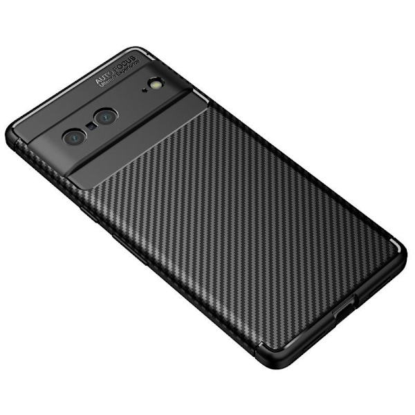 Pixel 7a Stöttåligt Slimmat Skal FullCarbon V4 Svart