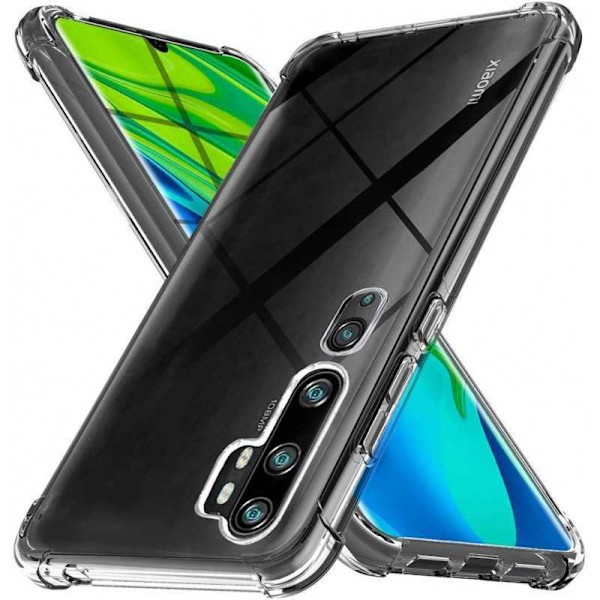 Xiaomi Mi Note 10 / 10 Pro stødabsorberende Silikone Shell Shockr Transparent