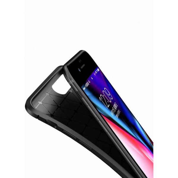 Huawei Y6 2018 iskunkestävä suojus FullCarbon V4 Black